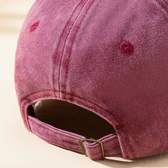 Vintage Washed Palm Tree Adjustable Baseball Caps - Picture 3 of 3